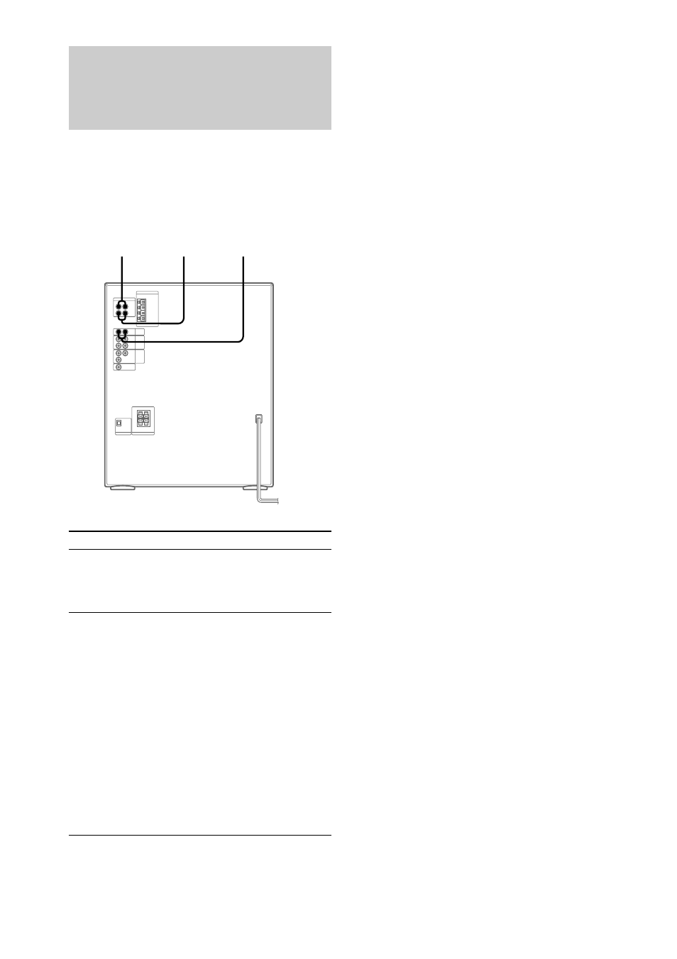 Raccordement d’une platine disques/d’un mixeur | Sony LBT-XG60 User Manual | Page 54 / 92