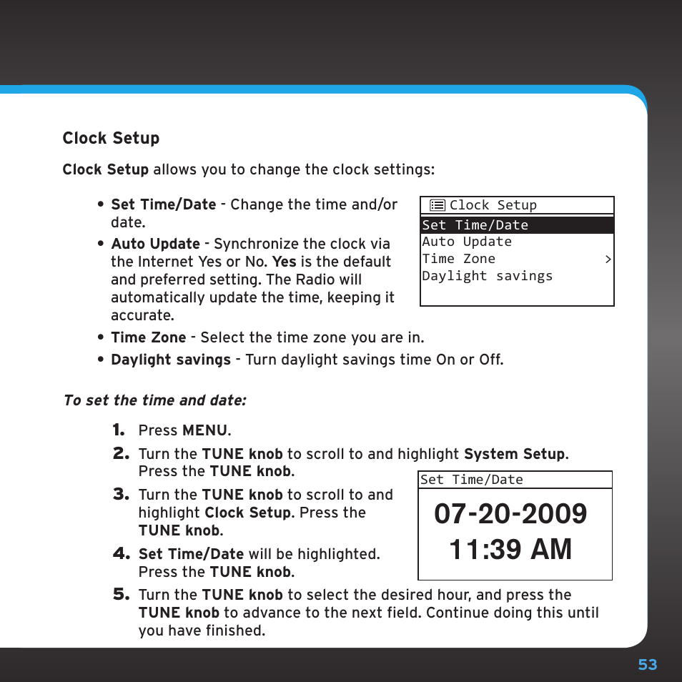 Configuring your sirius|xm ttr1 radio | Sony TTR1 User Manual | Page 53 / 88