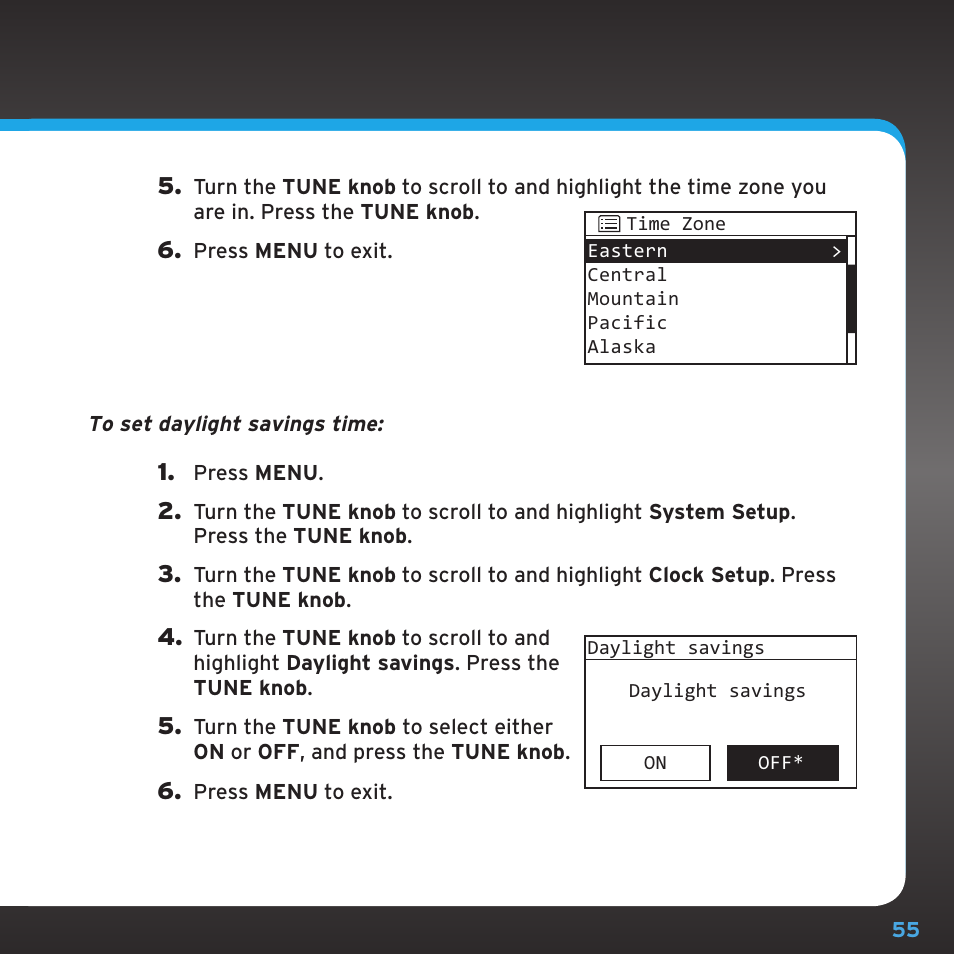 Configuring your sirius|xm ttr1 radio | Sony TTR1 User Manual | Page 55 / 88