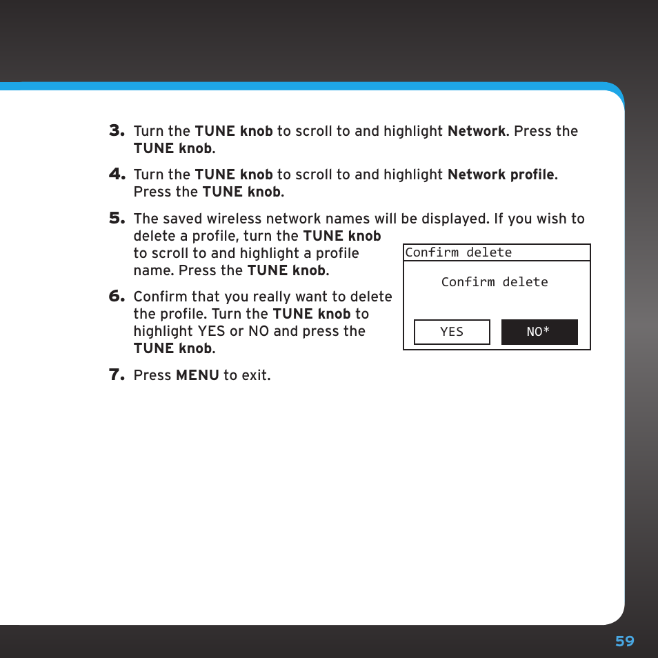 Configuring your sirius|xm ttr1 radio | Sony TTR1 User Manual | Page 59 / 88