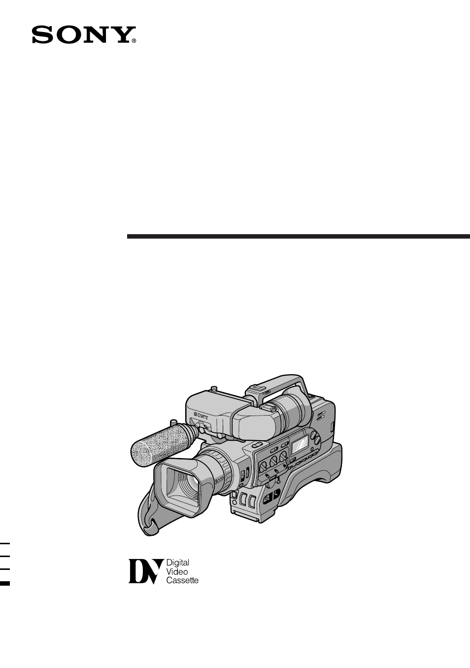 Sony DCR-VX9000 User Manual | 96 pages