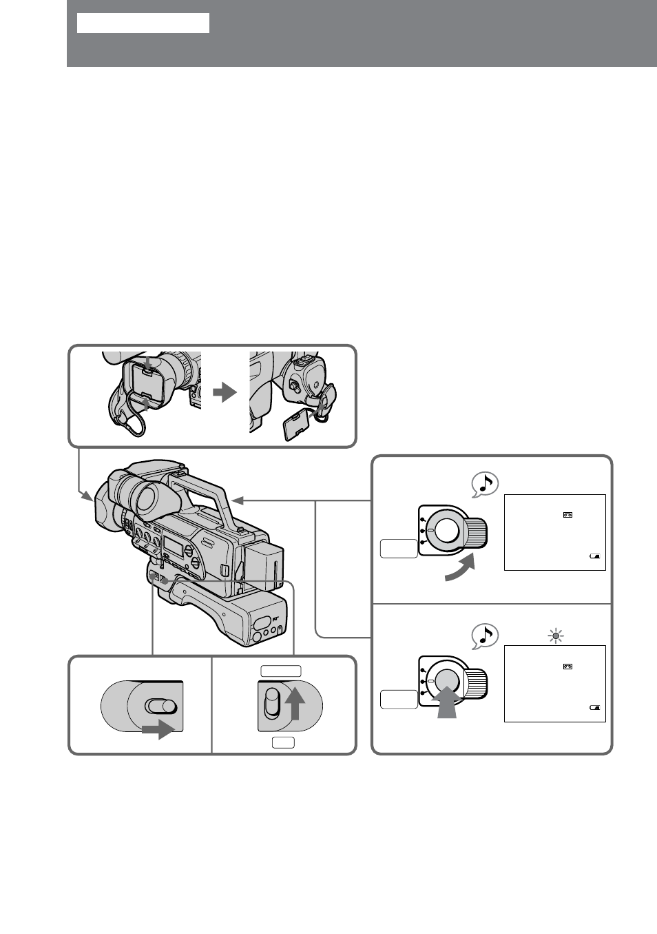 Basic operations, Camera recording | Sony DCR-VX9000 User Manual | Page 12 / 96