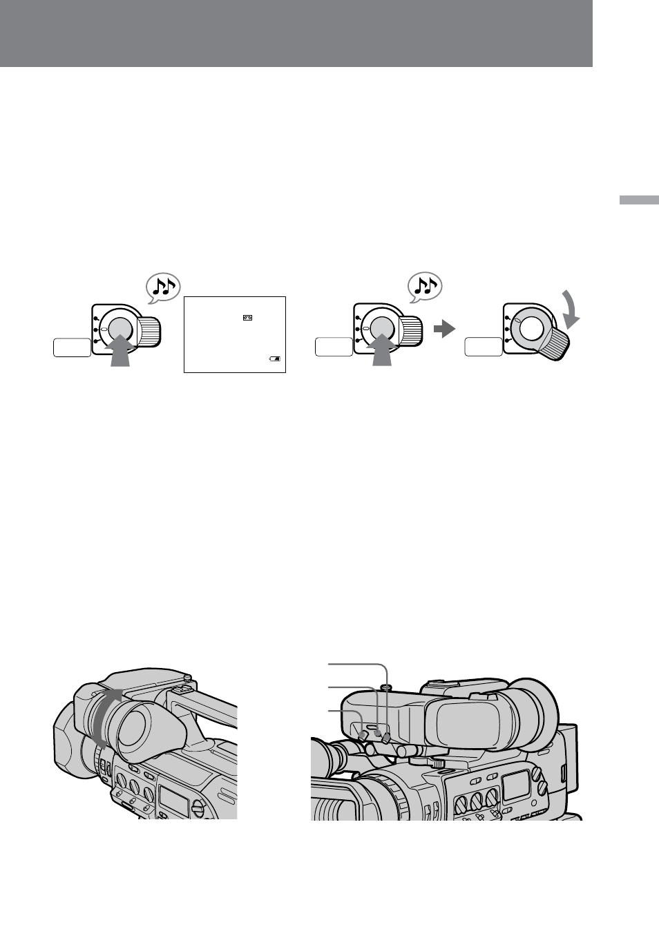 A] [b, If you want to turn off the tally lamp [d, C] [d | Sony DCR-VX9000 User Manual | Page 13 / 96