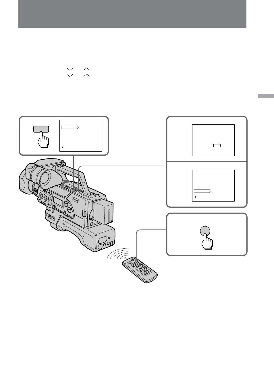 Cut recording | Sony DCR-VX9000 User Manual | Page 35 / 96