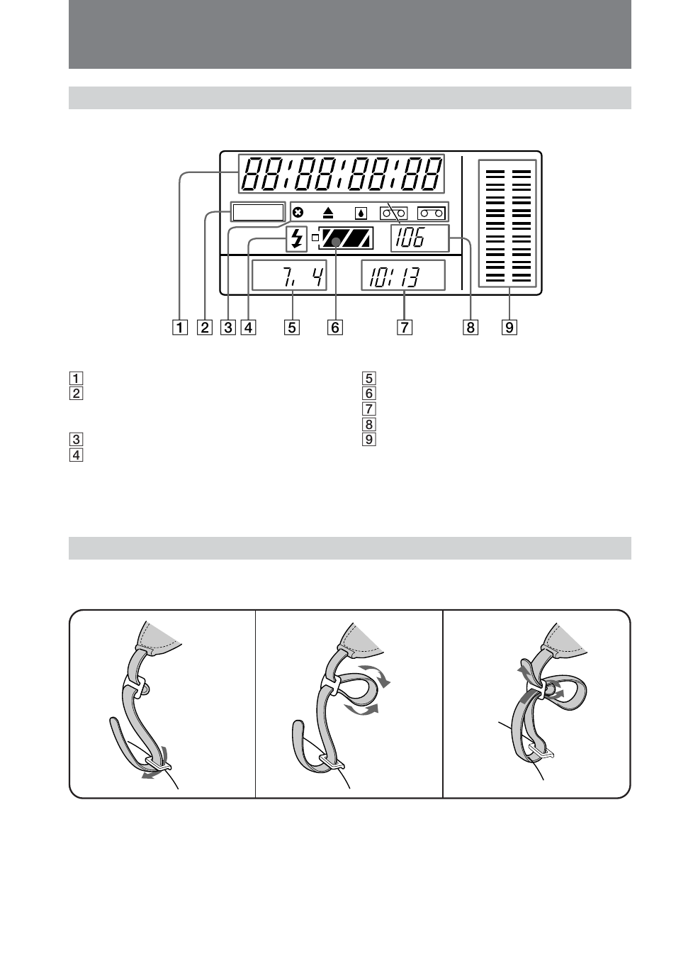 Identifying the parts | Sony DCR-VX9000 User Manual | Page 92 / 96