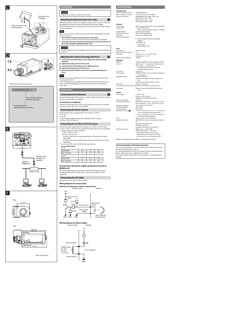 Sony IPELA SNC CH140 User Manual | Page 2 / 2