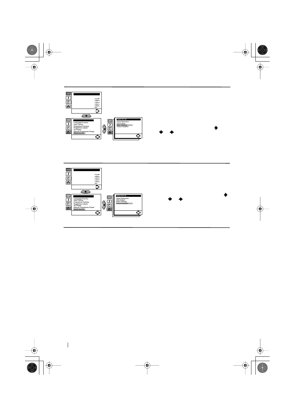 Level 1 level 2 level 3 / function | Sony KV-21LS30B User Manual | Page 16 / 22