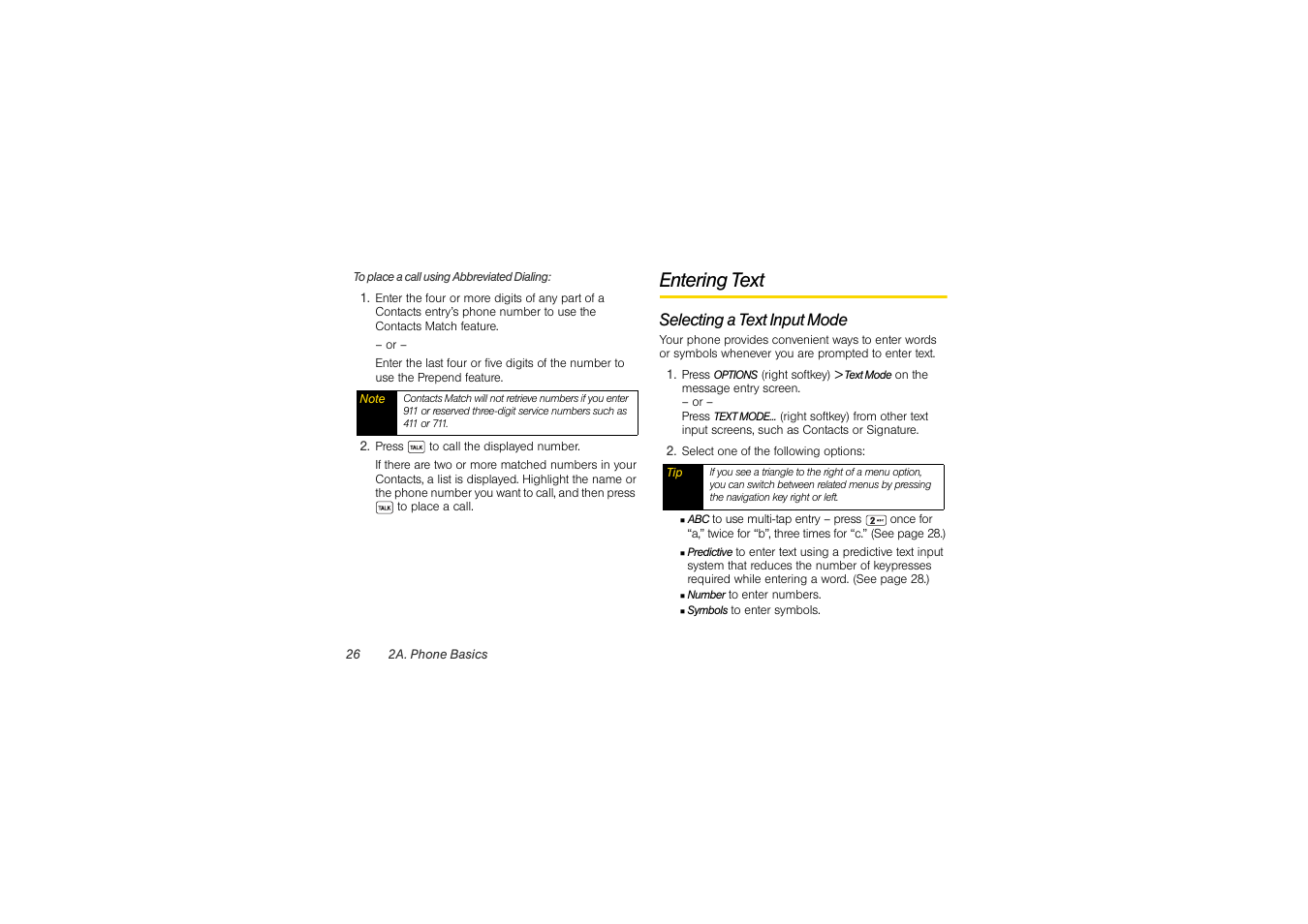 Entering text, Selecting a text input mode | Sony SCP-3810 User Manual | Page 38 / 160