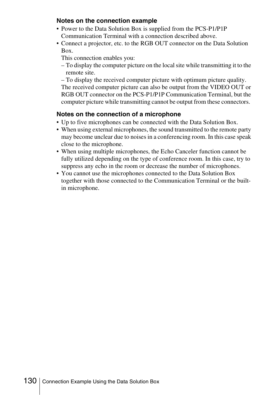 Sony PCS-1/1P User Manual | Page 130 / 216