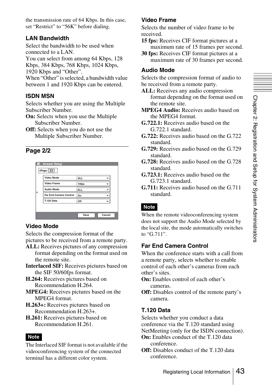 Sony PCS-1/1P User Manual | Page 43 / 216
