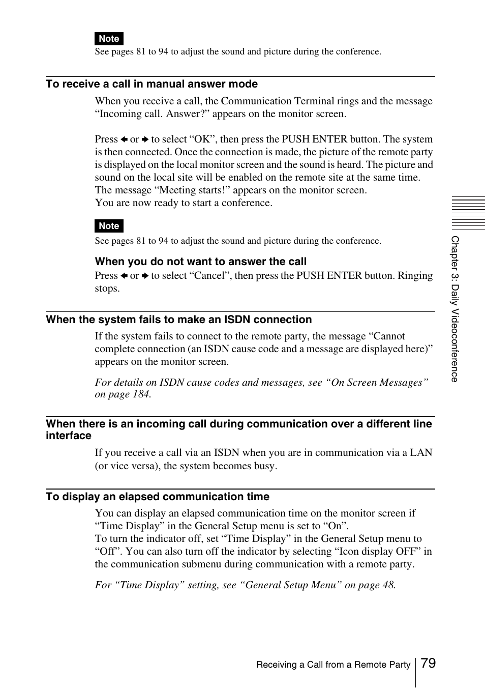 Sony PCS-1/1P User Manual | Page 79 / 216