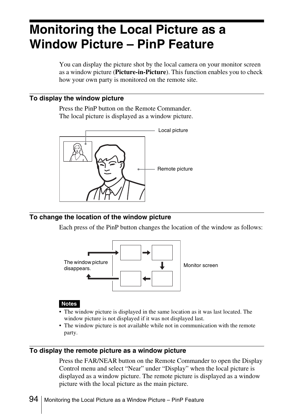 94 t | Sony PCS-1/1P User Manual | Page 94 / 216