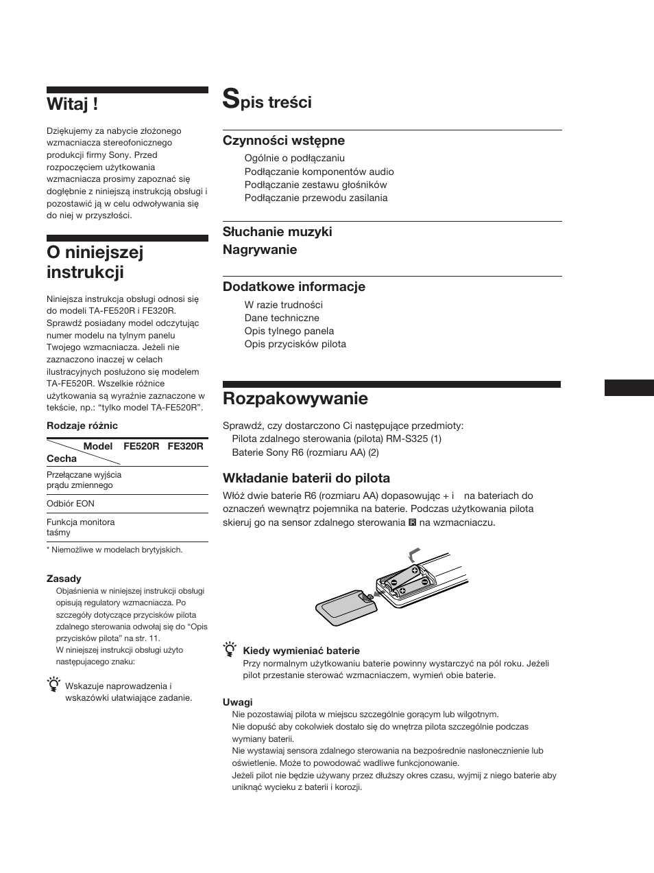 Sony TA-FE320R User Manual | Page 13 / 32