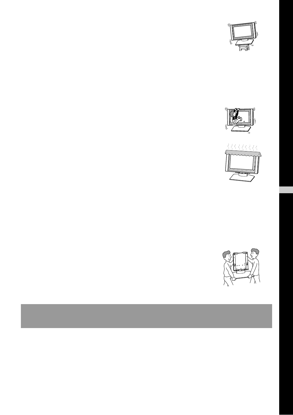 Attention | Sony SU-P42T1 User Manual | Page 13 / 32