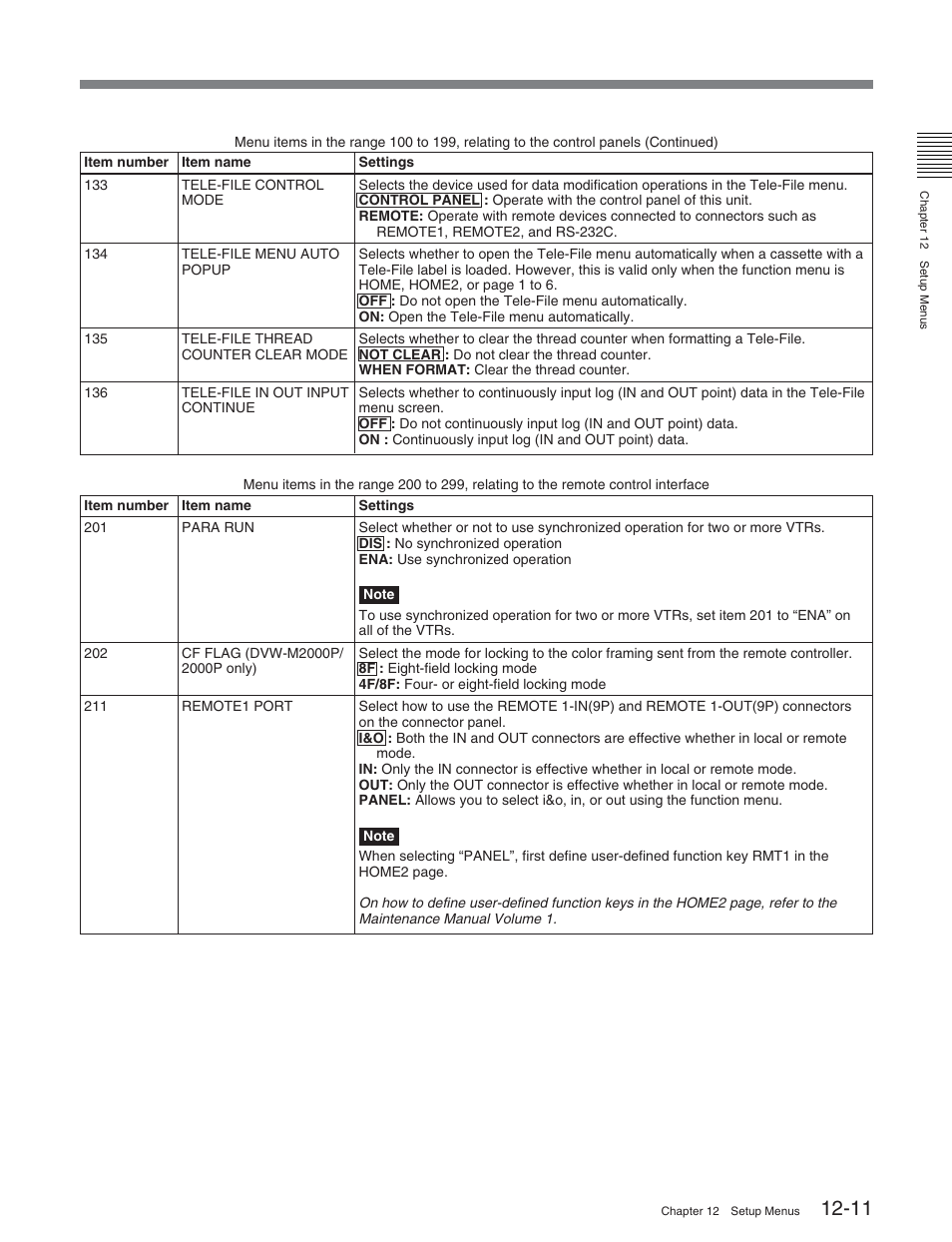 Sony DVW-2000P User Manual | Page 125 / 164