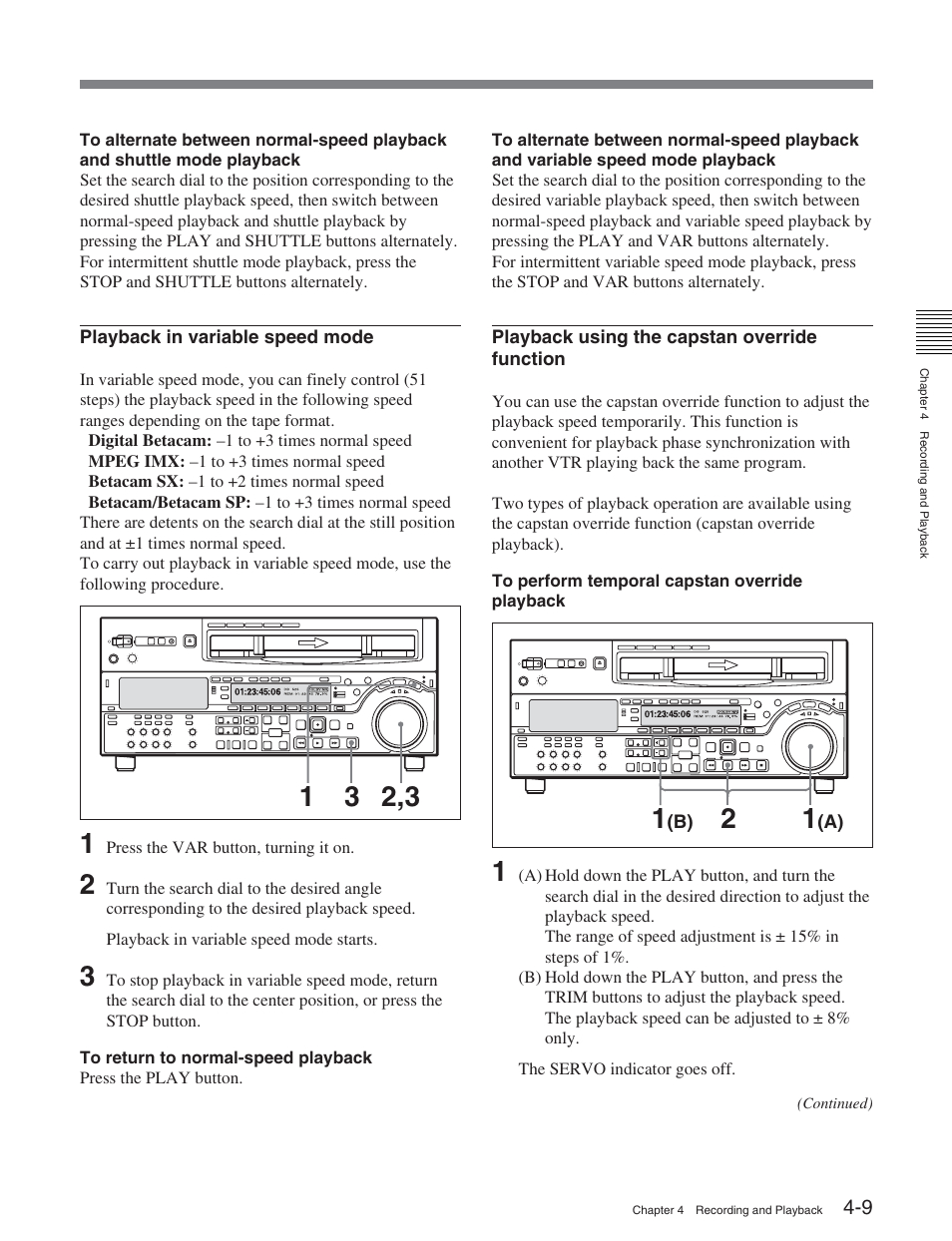 Sony DVW-2000P User Manual | Page 55 / 164