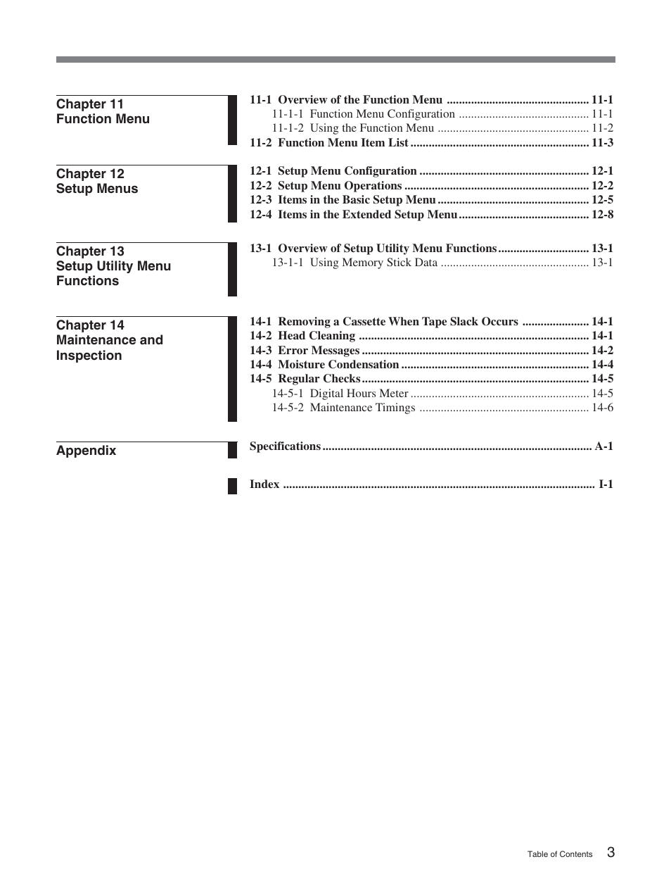 Sony DVW-2000P User Manual | Page 7 / 164