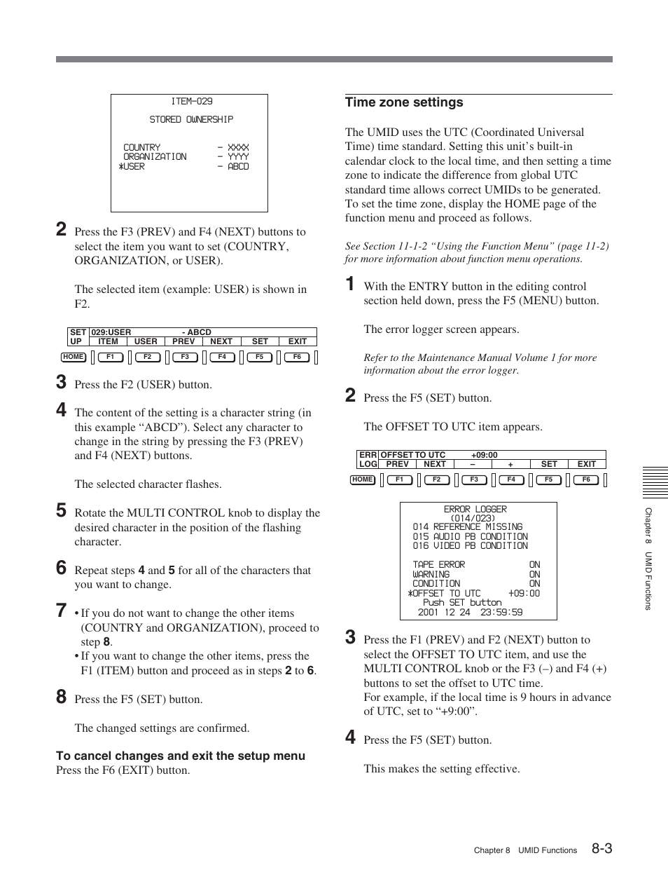 Sony DVW-2000P User Manual | Page 99 / 164