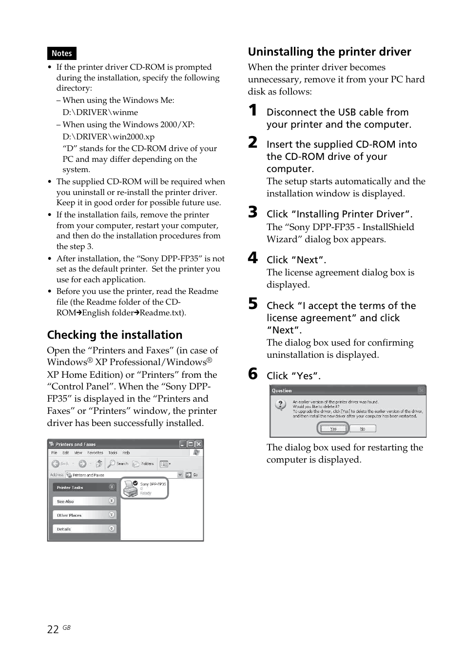 Sony DPP-FP35 User Manual | Page 22 / 52