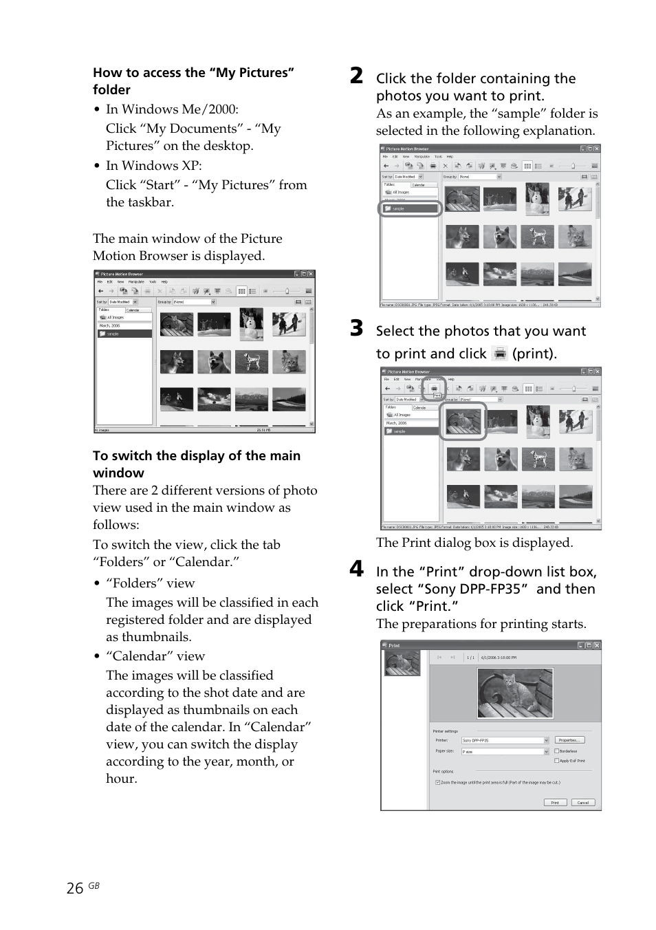 Sony DPP-FP35 User Manual | Page 26 / 52