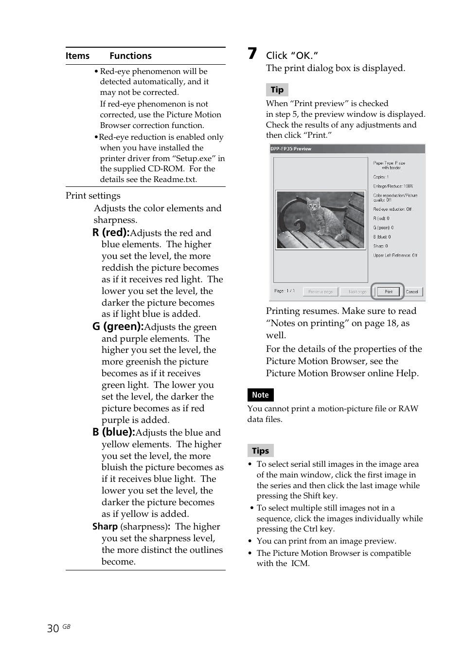 Sony DPP-FP35 User Manual | Page 30 / 52