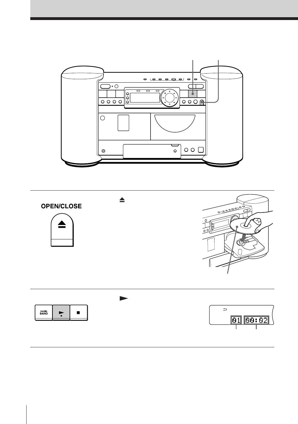 Playing a cd | Sony ZS-D7 User Manual | Page 4 / 112