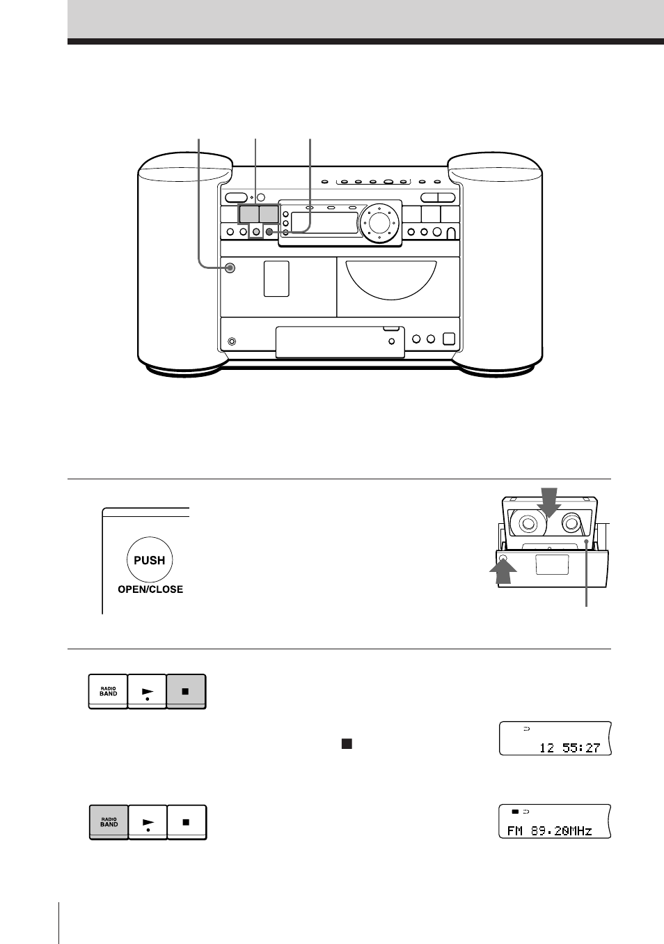 Grabación en cintas | Sony ZS-D7 User Manual | Page 66 / 112