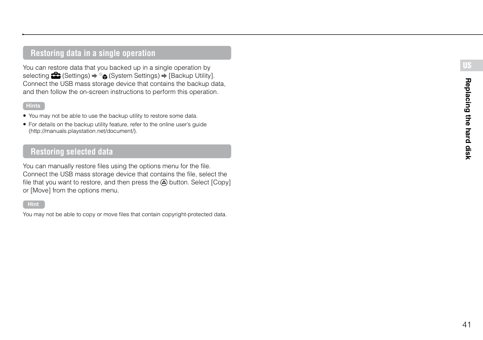 Sony PlayStation 3 (Uncharted: Drake's Fortune Limited Edition Bundle) User Manual | Page 41 / 120