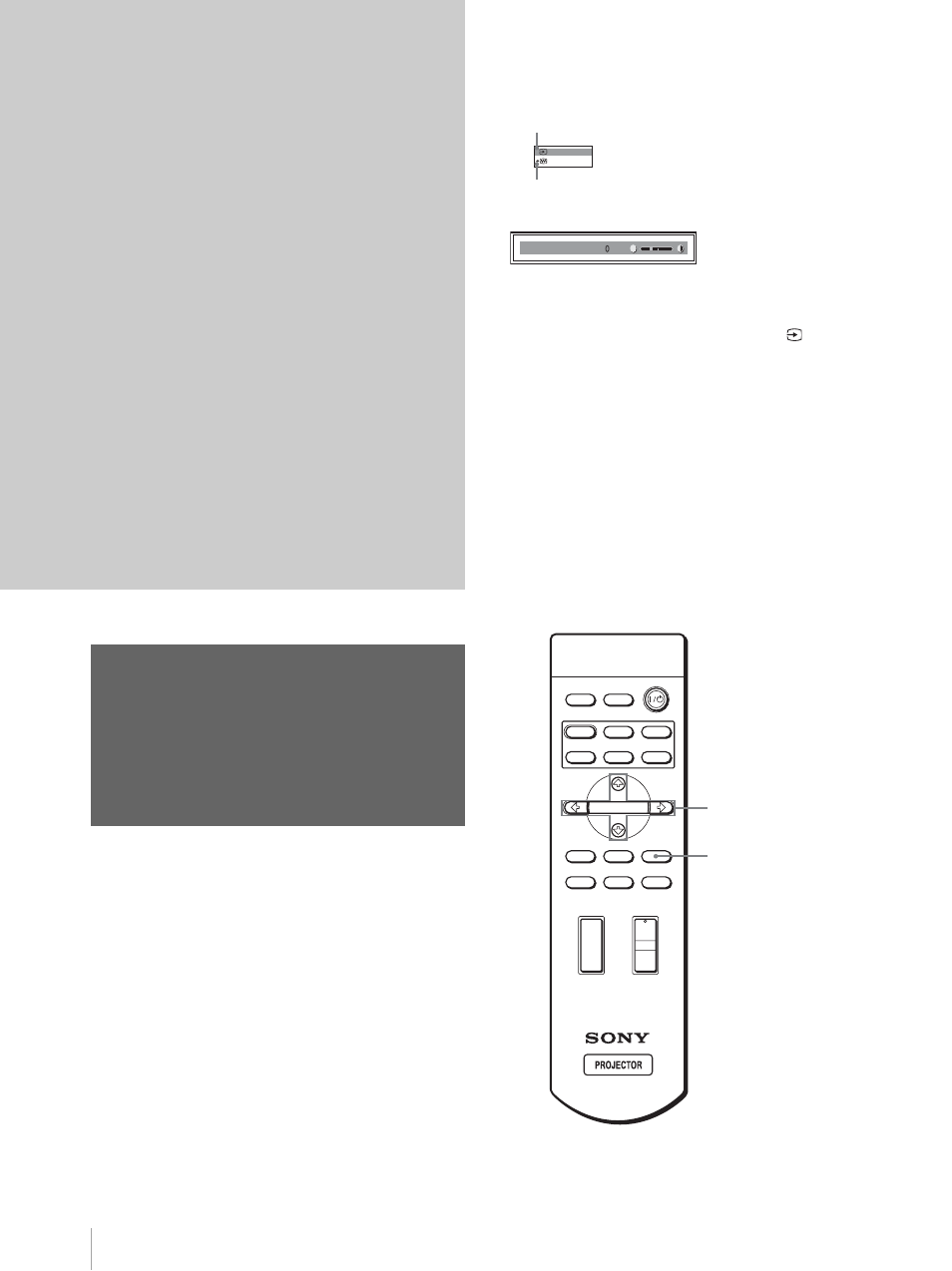 Utilisation des menus, Opérations de menu, Éléments affichés | Sony Cineza VPL-HS20 User Manual | Page 110 / 240