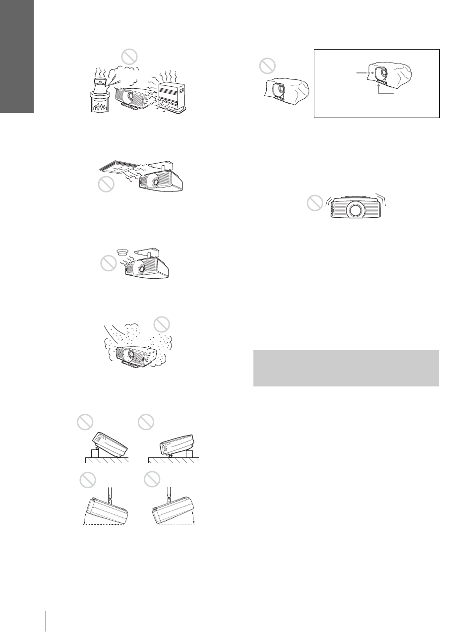 Uso de la lente de conversión opcional, Cone xión y preparaci ón | Sony Cineza VPL-HS20 User Manual | Page 166 / 240