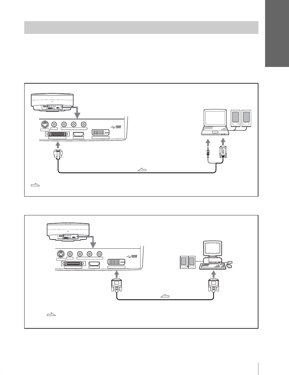 Connecting to a computer | Sony Cineza VPL-HS20 User Manual | Page 17 / 240