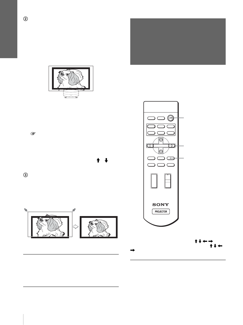 Paso 4: selección del idioma del menú, Pulse el botón focus + o, Para ajustar el enfoque de nuevo | Cone xión y preparaci ón | Sony Cineza VPL-HS20 User Manual | Page 182 / 240