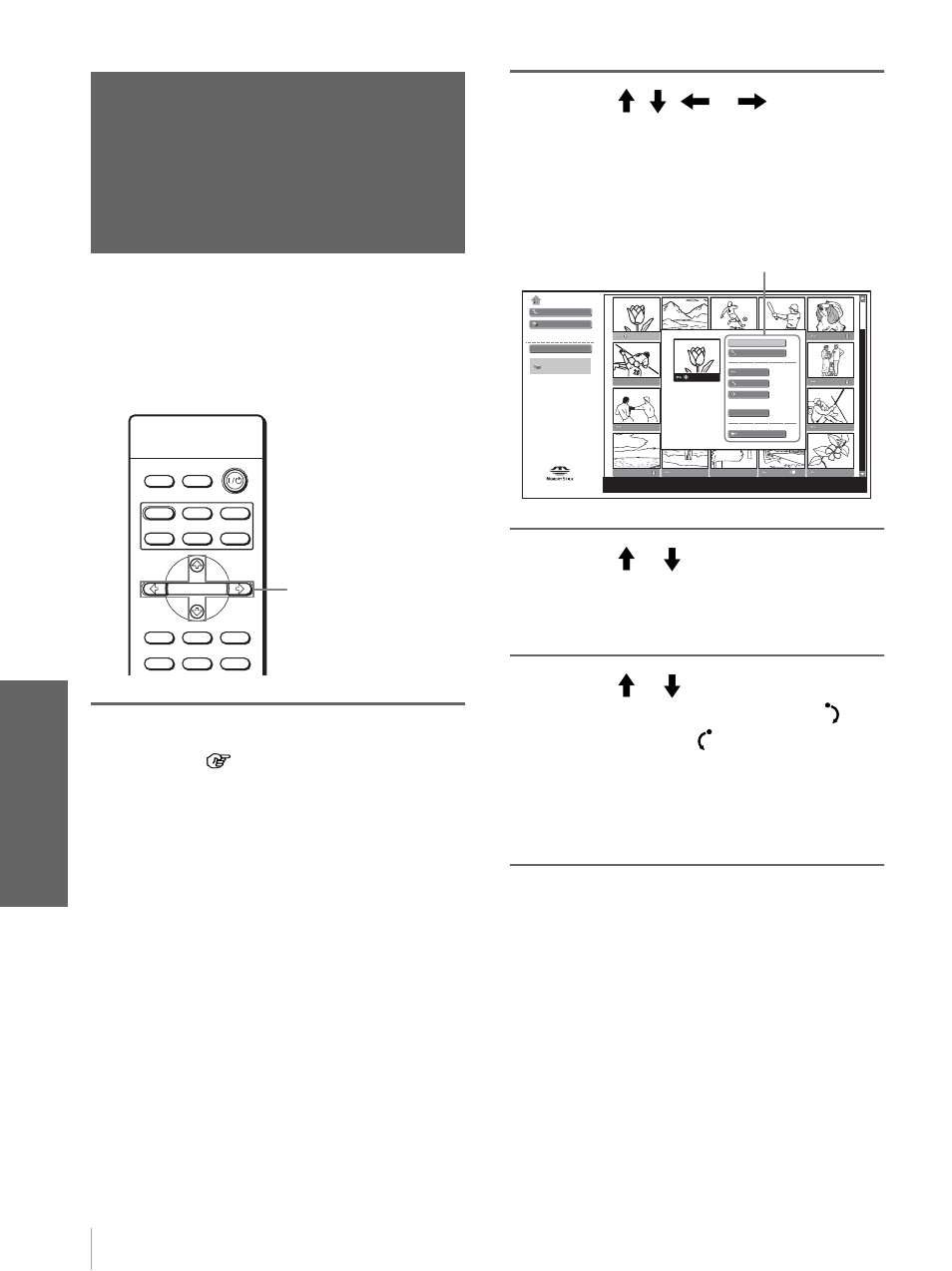 Rotación de una imagen estática, Uso de un “m em or y stic k | Sony Cineza VPL-HS20 User Manual | Page 208 / 240