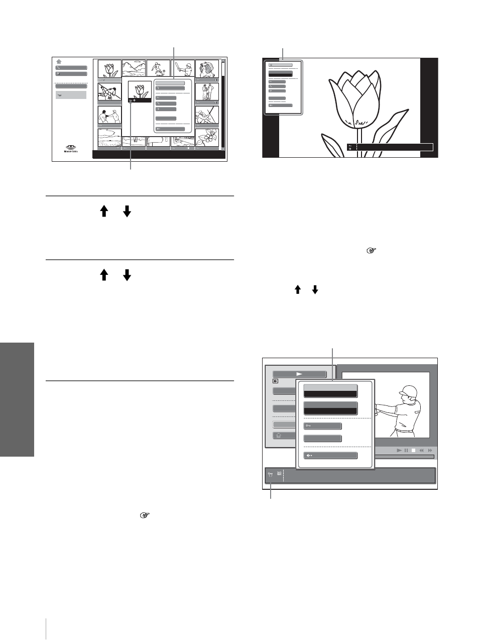 Uso de un “m em or y stic k, Para liberar la protección | Sony Cineza VPL-HS20 User Manual | Page 210 / 240