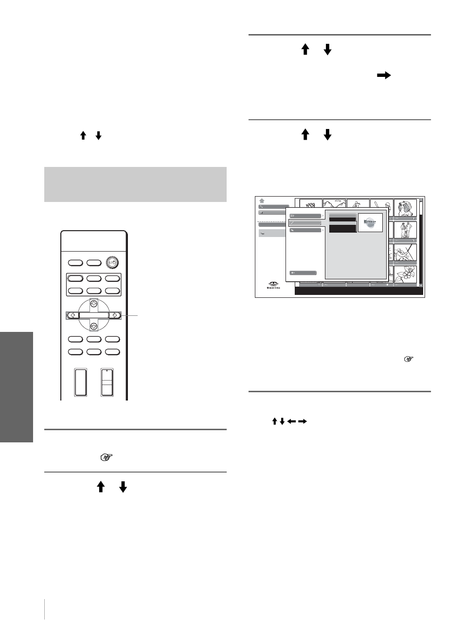 Configuración de la imagen de inicio, Uso de un “m em or y stic k, Para cancelar el registro de la imagen de inicio | Sony Cineza VPL-HS20 User Manual | Page 212 / 240