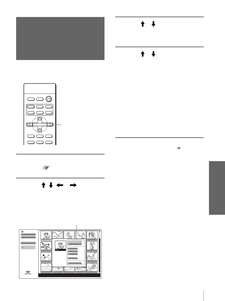 Borrado de una imagen, Uso de un “m em or y stic k | Sony Cineza VPL-HS20 User Manual | Page 213 / 240