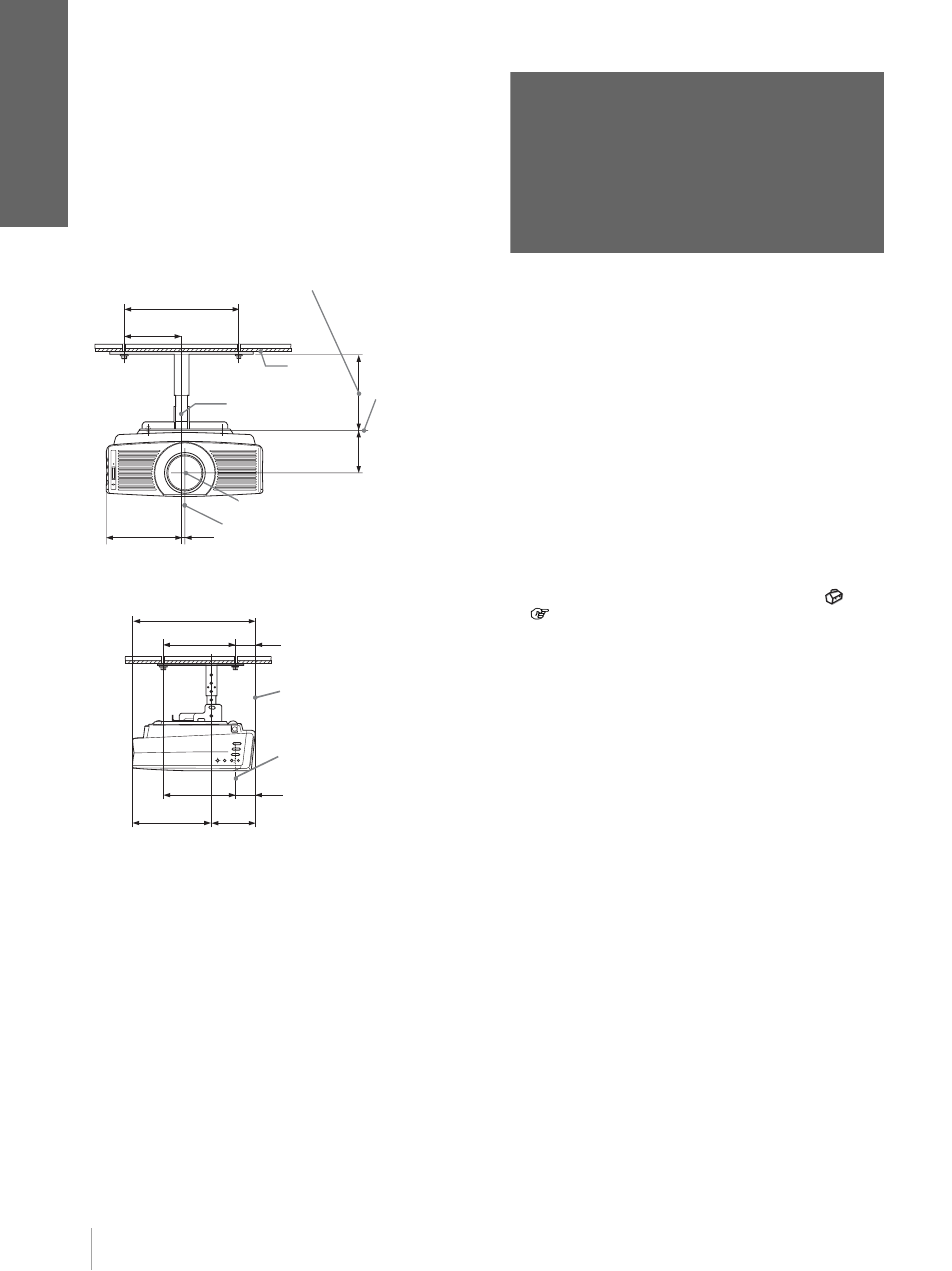 Étape 2 : raccordement du projecteur, Raccor d ements et pré p arat ifs, Vue avant l’objectif est décalé de 7,9 mm | Sony Cineza VPL-HS20 User Manual | Page 92 / 240