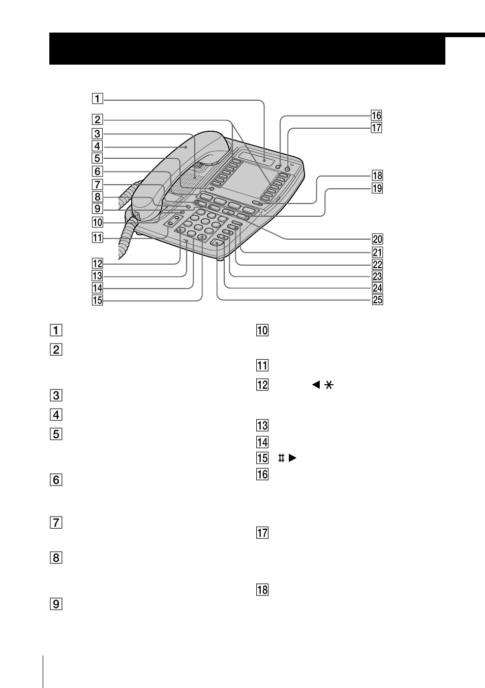 Identifying the parts | Sony IT-M704 User Manual | Page 20 / 104