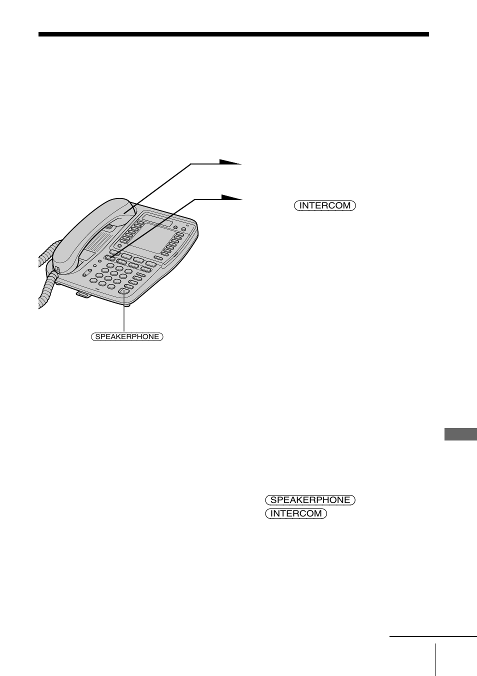 Intercom operation, Talking between the phones (intercom) | Sony IT-M704 User Manual | Page 37 / 104