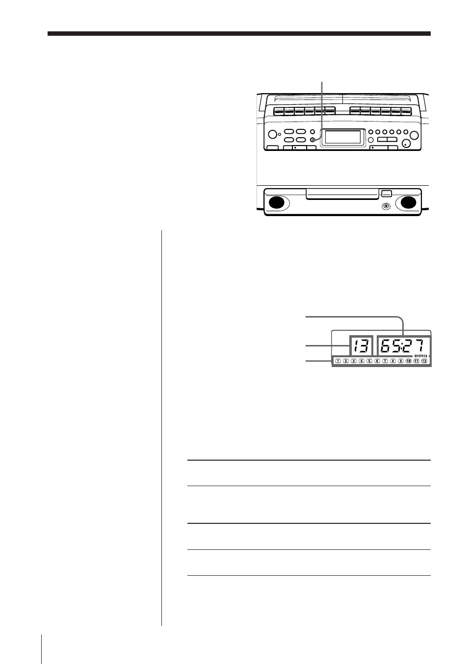 Using the display | Sony CFD-W57L User Manual | Page 13 / 72