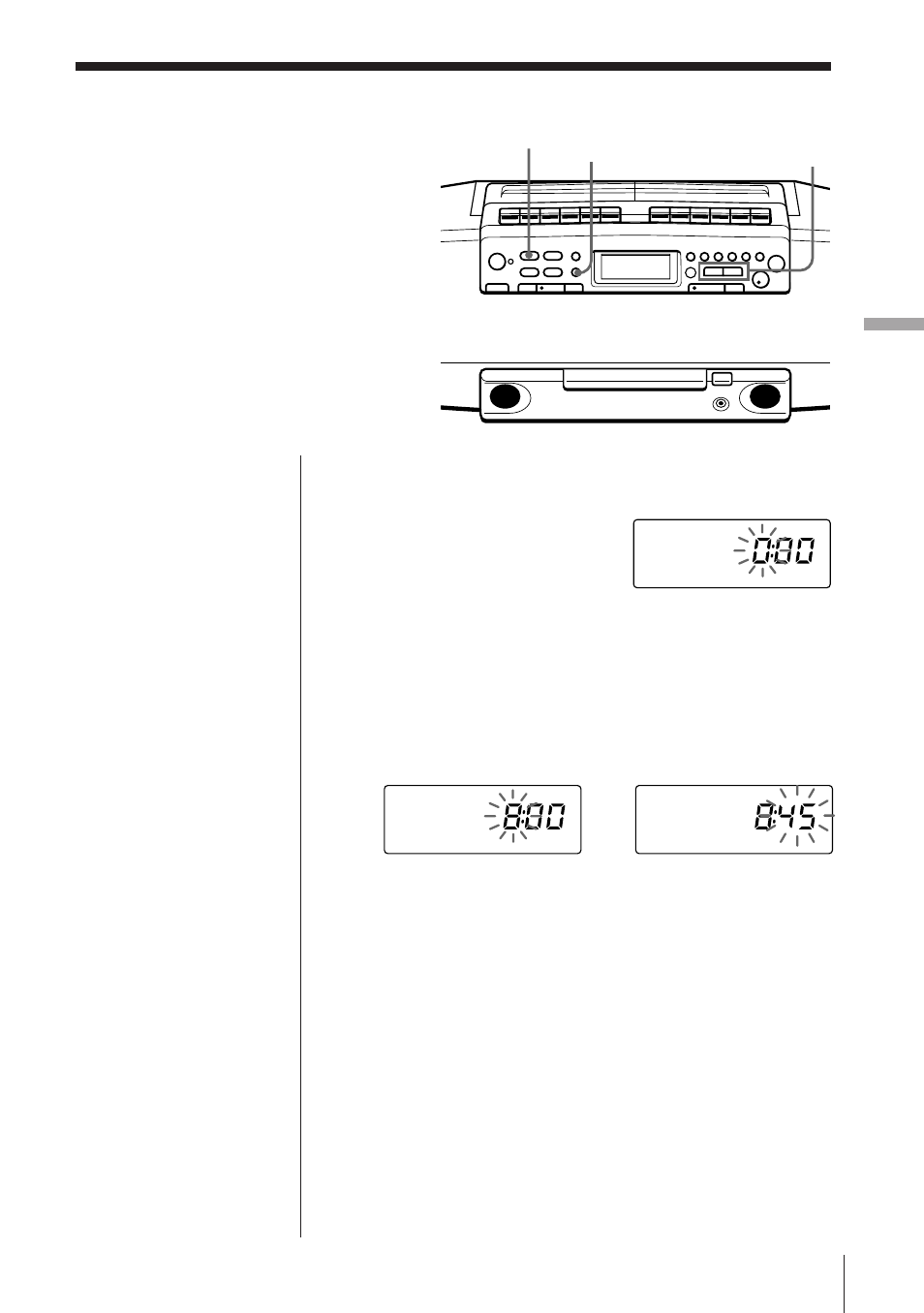 Setting the clock | Sony CFD-W57L User Manual | Page 22 / 72