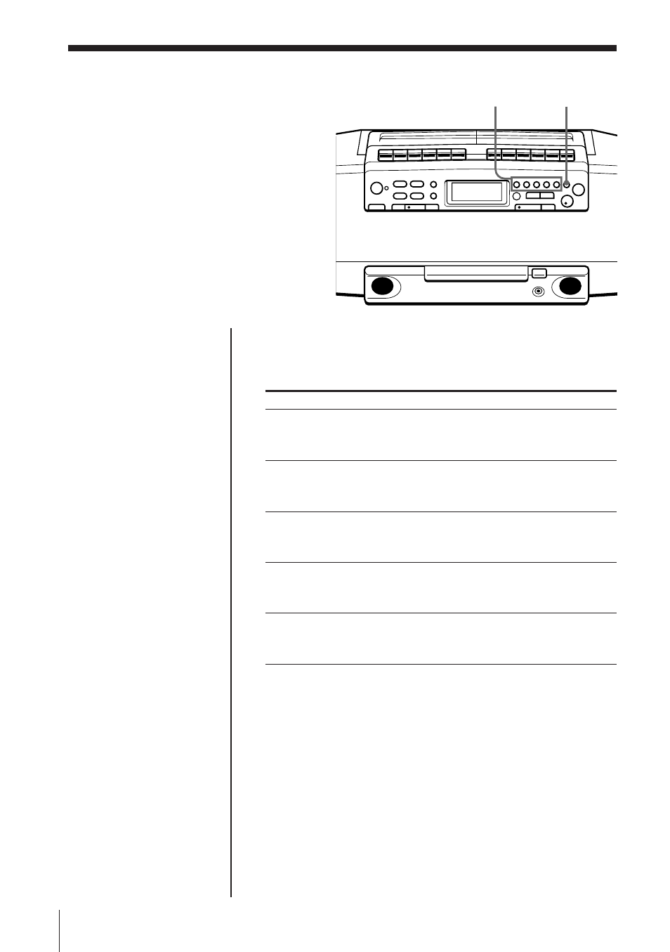 Selecting the audio emphasis | Sony CFD-W57L User Manual | Page 29 / 72