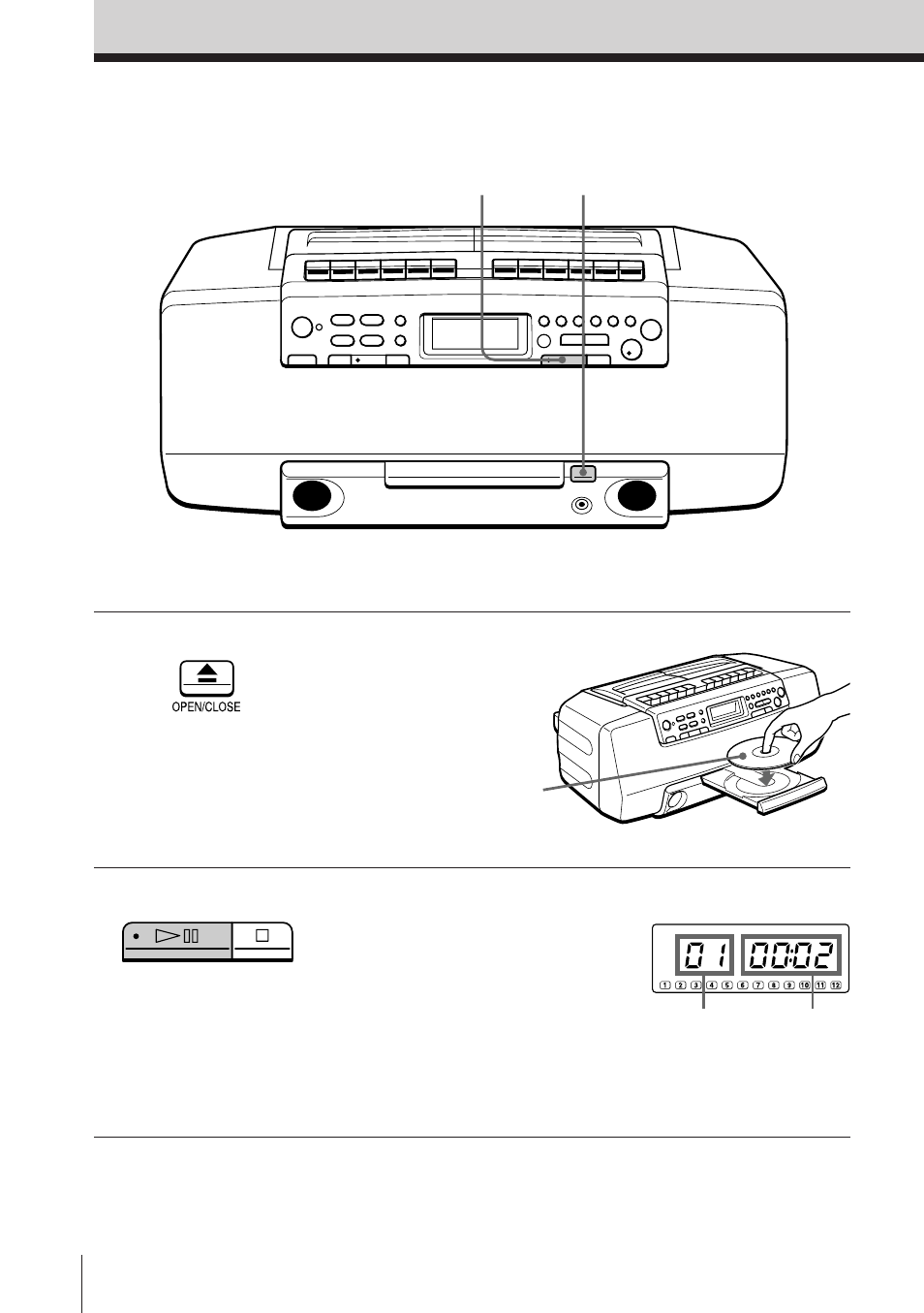 Reproducción de un cd | Sony CFD-W57L User Manual | Page 39 / 72