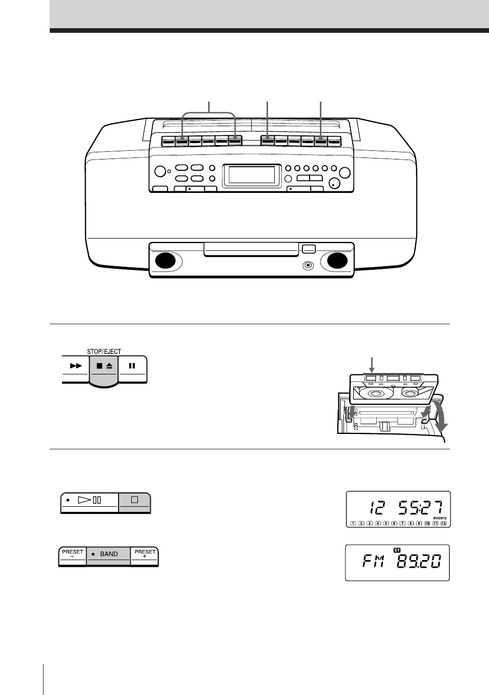 Grabación en una cinta | Sony CFD-W57L User Manual | Page 45 / 72