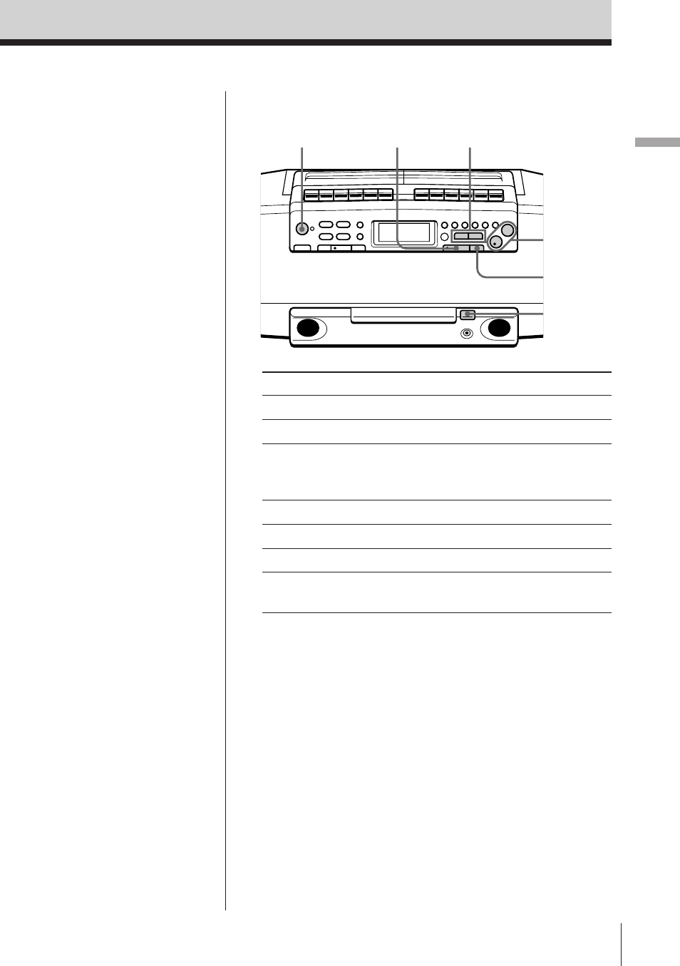 Basic operations 5 | Sony CFD-W57L User Manual | Page 6 / 72