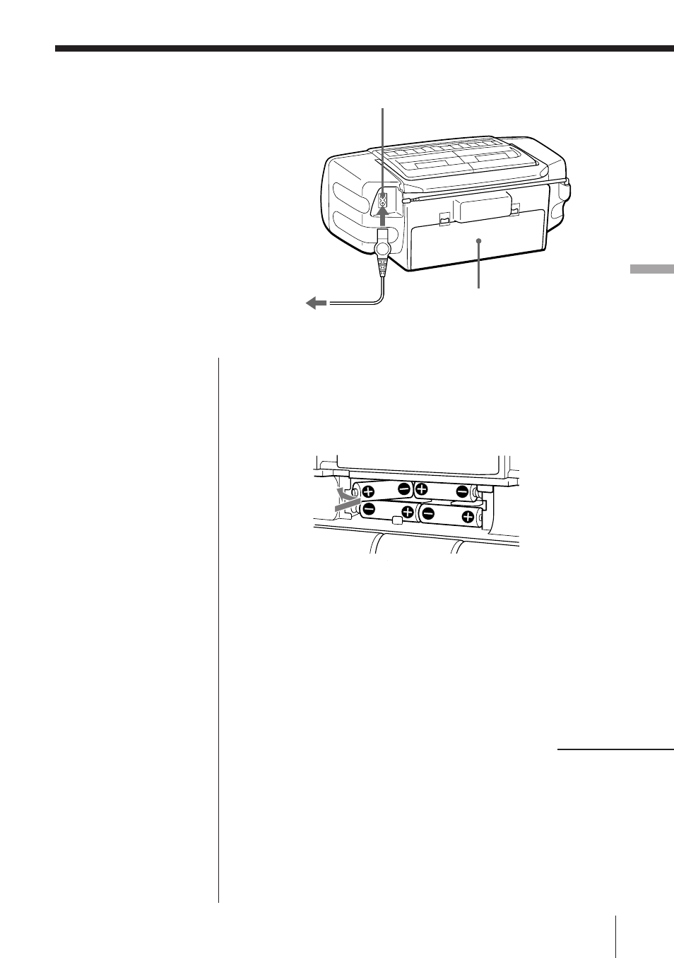 Selección de la fuente de alimentación | Sony CFD-W57L User Manual | Page 60 / 72