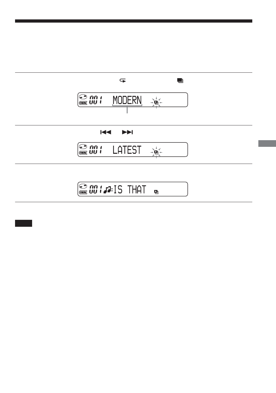 Playing your favorite play lists | Sony CD Walkman D-NE1 User Manual | Page 21 / 116