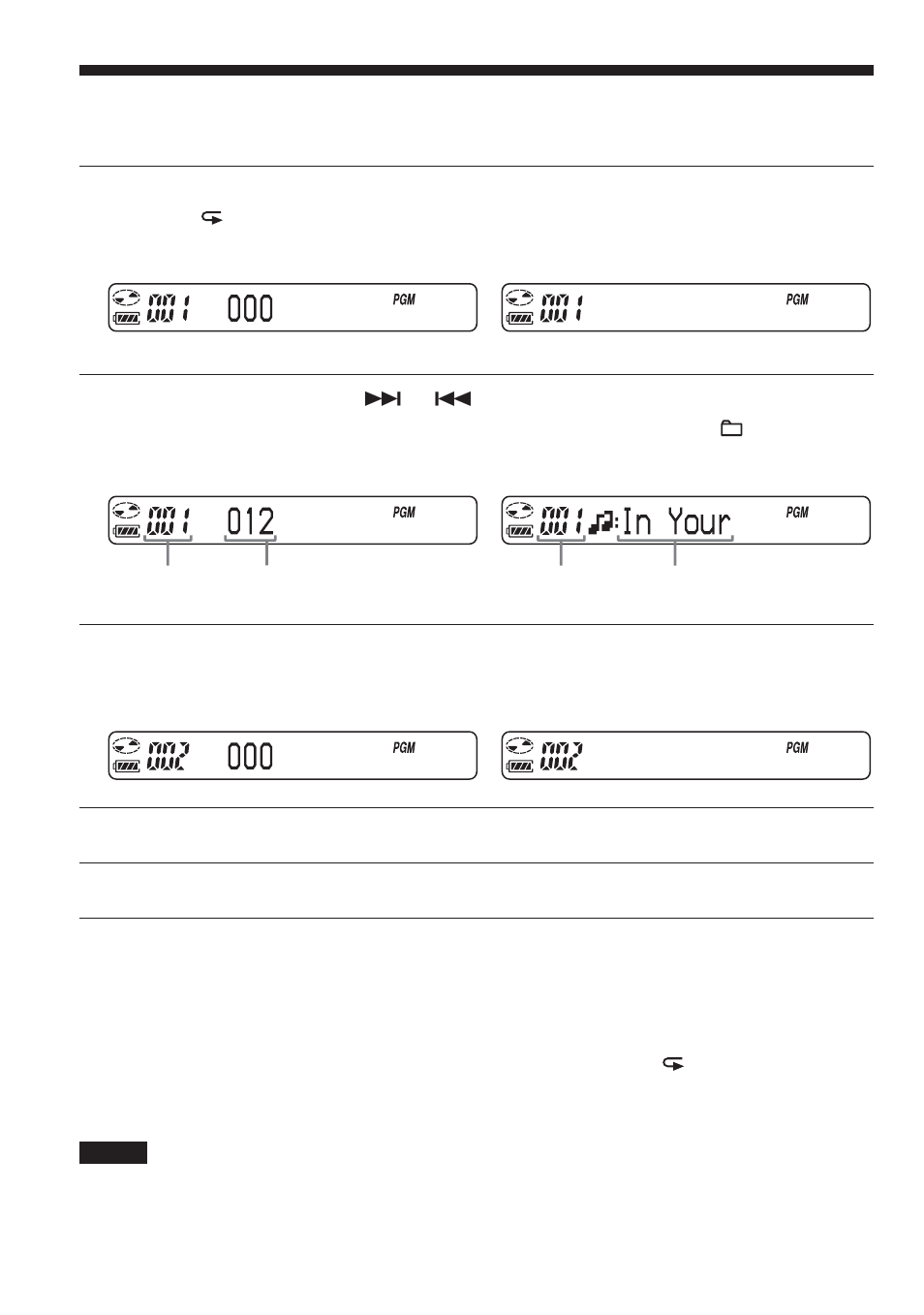Playing tracks in your favorite order | Sony CD Walkman D-NE1 User Manual | Page 22 / 116