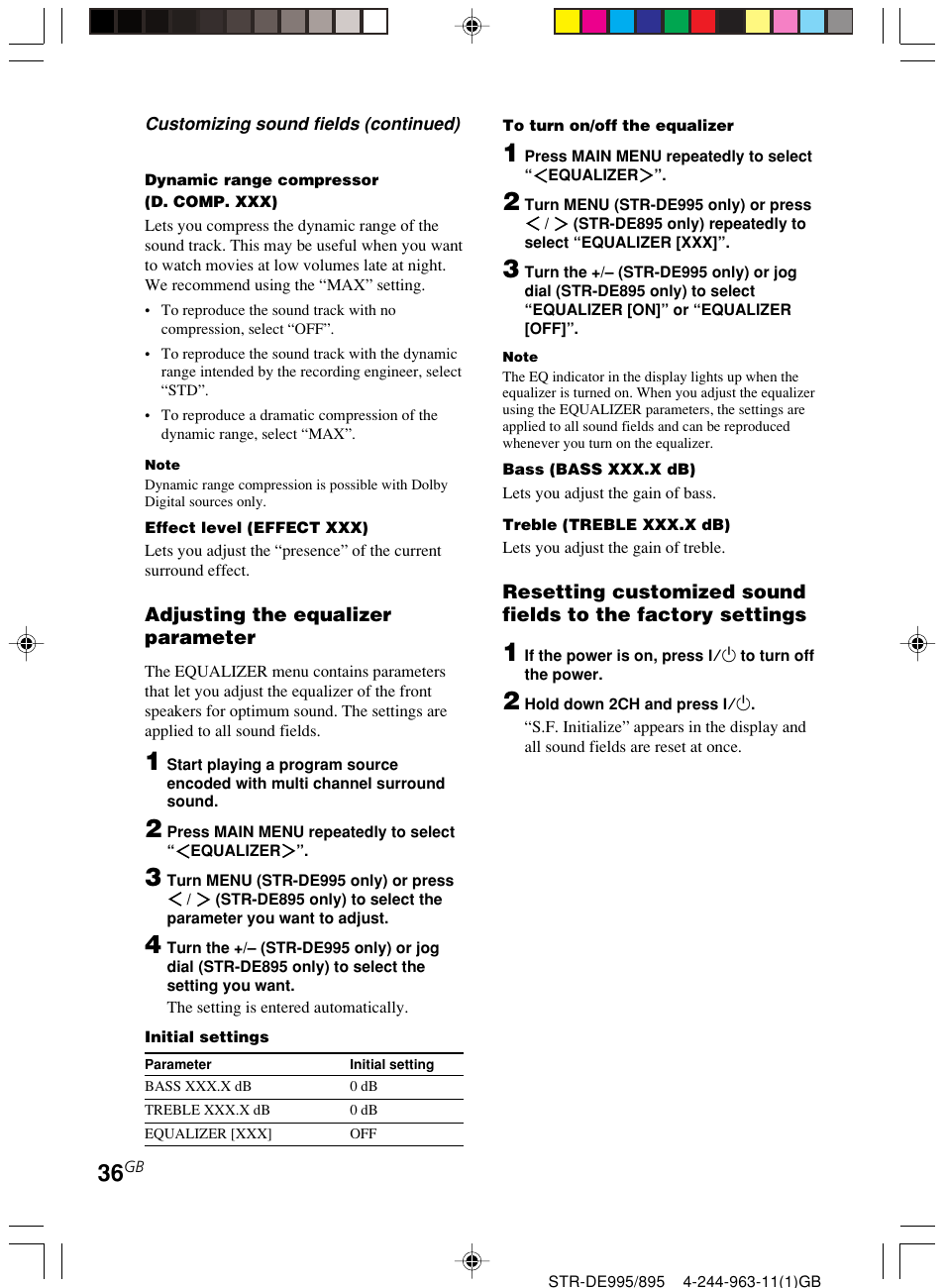 Sony STR-DE895 User Manual | Page 36 / 76