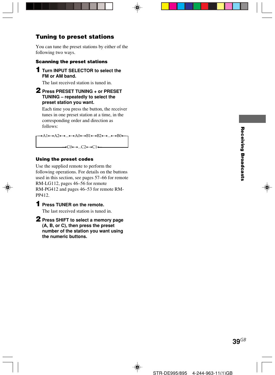 Sony STR-DE895 User Manual | Page 39 / 76